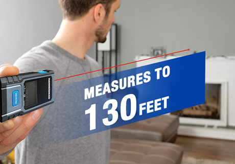Rechargeable Compact 130 ft Laser Measuring Tool